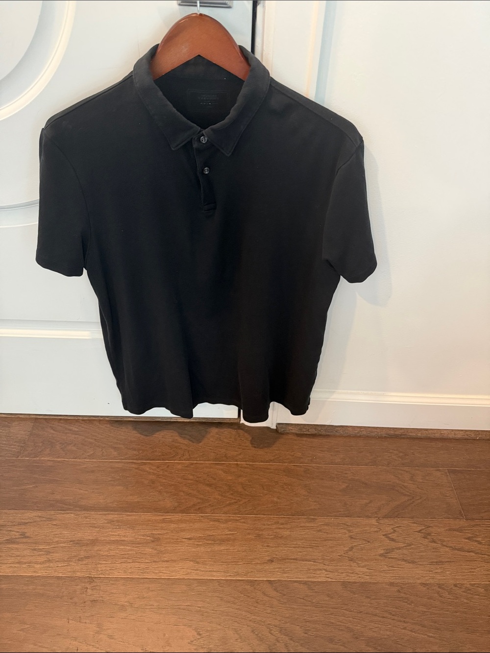 Charles Tyrwhitt Black Short-Sleeve Polo